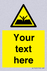 Custom Warning quicksand mud or silt